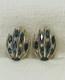 Trifari Alfred Philippe RARE Earrings Trifarium Blue Sapphire Chaton Rhinestones