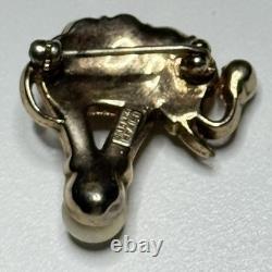 Trifari Alfred Philippe Rare Circus Elephant on a pearl ball Brooch Pin Vtg 1952