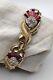 Trifari Alfred Philippe Red & Clear Radiance Rhinestone Bracelet 1953