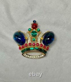 Trifari Alfred Philippe Regal Crown Pin Brooch