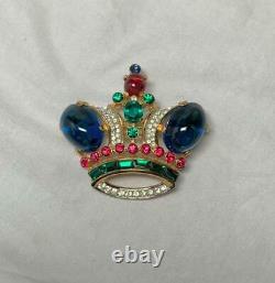 Trifari Alfred Philippe Regal Crown Pin Brooch