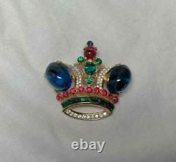 Trifari Alfred Philippe Regal Crown Pin Brooch