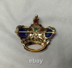 Trifari Alfred Philippe Regal Crown Pin Brooch