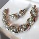 Trifari Alfred Philippe Silver Faux Pearl Crystal Bracelet Earrings Set Vintage