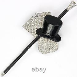 Trifari'Alfred Philippe' Top Hat, Cane and Gloves Pin Clip