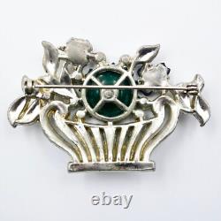 Trifari Alfred Philippe Tutti Frutti Fruit Salad Basket Pin Brooch KTF Art Deco