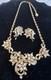 Trifari Alfred Philippe Twinkle 1952 Gold Tone Rhinestone Necklace Earrings Set