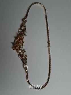 Trifari Alfred Philippe Twinkle Star Necklace 167421 Rhinestones 14