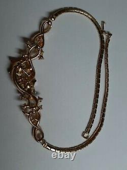 Trifari Alfred Philippe Twinkle Star Necklace 167421 Rhinestones 14