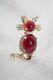 Trifari Alfred Philippe VINTAGE Brooch Red Lucite Gold Tone Cat Pin Pat Pend