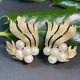 Trifari Alfred Philippe Vintage Clip-On Earrings Estate Jewelry Pre-Owned Pearl