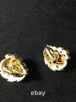 Trifari Alfred Philippe Vintage Clip-On Earrings Estate Jewelry Pre-Owned Pearl