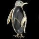 Trifari'Alfred Philippe' (for Ciro UK) Gold and Pave Jelly Belly Penguin Pin