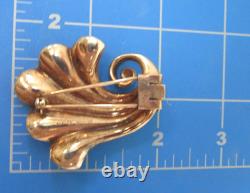 Trifari Alfred Phillipe Deco Full Crown Mark DES Plated Pin