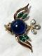 Trifari Blue Fish Brooch, Jelly Belly Des169172 Alfred Philippe 1952