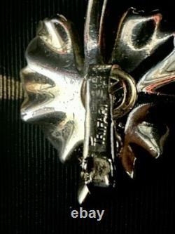 Trifari Bug on a Leaf Set Gold Trifanium Alfred Philippe Crystal PAT PEND Box