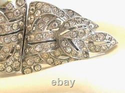 Trifari Clip Mates Double Dress Clip Pair Set On Brooch Bar Alfred Philippe 1936