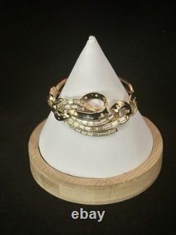 Trifari Comet 1953 Set Crystal Spangled Gold Alfred Philippe PAT PEND Box