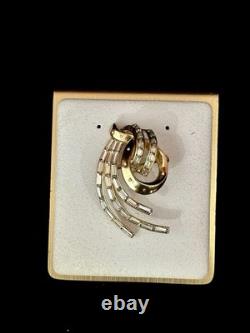 Trifari Comet 1953 Set Crystal Spangled Gold Alfred Philippe PAT PEND Box