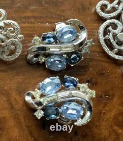 Trifari Crown Trifari Silvertone Jewelry Lot Including Alfred Philippe Vintage