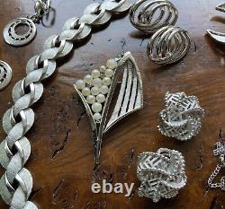 Trifari Crown Trifari Silvertone Jewelry Lot Including Alfred Philippe Vintage
