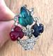 Trifari Fruit Salad Alfred Philippe Tutti Frutti Basket Brooch Dress Fur Clip