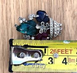 Trifari Fruit Salad Alfred Philippe Tutti Frutti Basket Brooch Dress Fur Clip