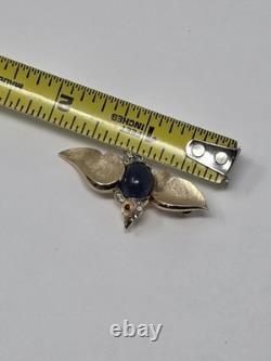 Trifari Jelly Belly Brooch Blue Bird by Alfred Philippe