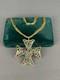 Trifari MODERN MOSAICS Multi-Color Maltese Cross Pendant Necklace c. 1966