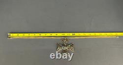 Trifari MODERN MOSAICS Multi-Color Maltese Cross Pendant Necklace c. 1966