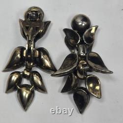 Trifari PAT PEND Alfred Philippe Necklace Bracelet Earrings Set Silver Tone