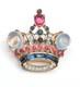 Trifari Rhinestone Coronation Crown 1944s Alfred Philippe Des 137542 Vtg Brooch