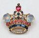 Trifari Rhinestone Crown 1944s Alfred Philippe Des 137542 Vintage Brooch Pin