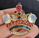 Trifari Rhinestone Crown 1944s Alfred Philippe Des 137542 Vintage Brooch Pin