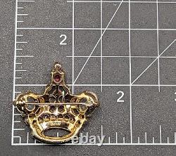 Trifari Rhinestone Crown 1944s Alfred Philippe Des 137542 Vintage Brooch Pin