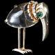 Trifari Sterling'Alfred Philippe' Jelly Belly Kiwi Bird Pin