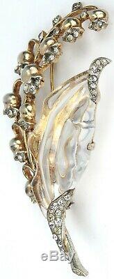 Trifari Sterling'Alfred Philippe' Jelly Belly Lily of the Valley Pin