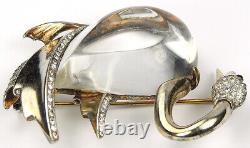 Trifari Sterling'Alfred Philippe' Jelly Belly Swan Pin