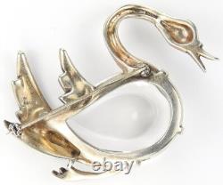 Trifari Sterling'Alfred Philippe' Jelly Belly Swan Pin