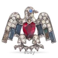 Trifari Sterling Silver Alfred Philippe Patriotic American Eagle Pin