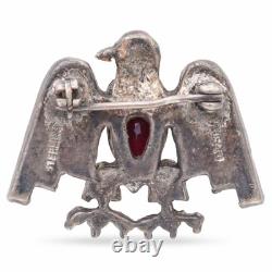 Trifari Sterling Silver Alfred Philippe Patriotic American Eagle Pin