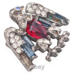 Trifari Sterling Silver Alfred Philippe Patriotic American Eagle Pin