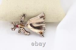Trifari Sterling Silver Straw Girl BROOCH Nenette 1943 Alfred Philippe Rag Doll