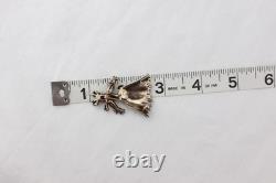 Trifari Sterling Silver Straw Girl BROOCH Nenette 1943 Alfred Philippe Rag Doll