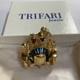 Trifari TM 1996'Alfred Philippe' Romantic Couple Riding in a Vintage Car Pin