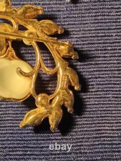 Trifari alfred philippe Double Apple Brooch And Matching Earrings