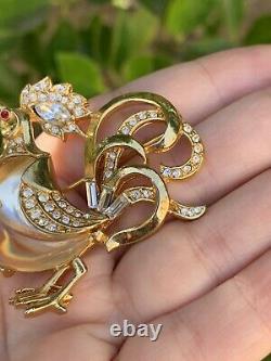 Trifari brooch Jelly Belly Rooster'Alfred Philippe''Fairyland' Very Rare Pin