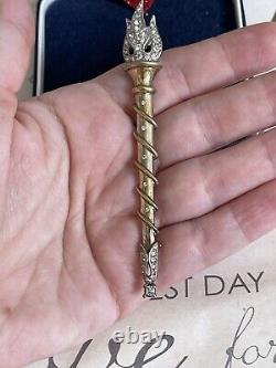 Trifari brooch Torch Alfred Philippe signet Des 149087 1948 rare sterling silver