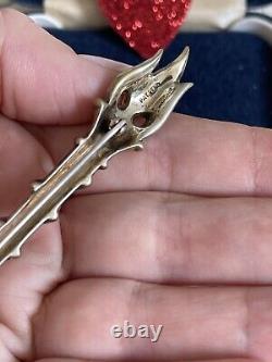 Trifari brooch Torch Alfred Philippe signet Des 149087 1948 rare sterling silver
