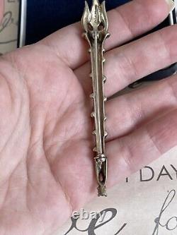 Trifari brooch Torch Alfred Philippe signet Des 149087 1948 rare sterling silver
